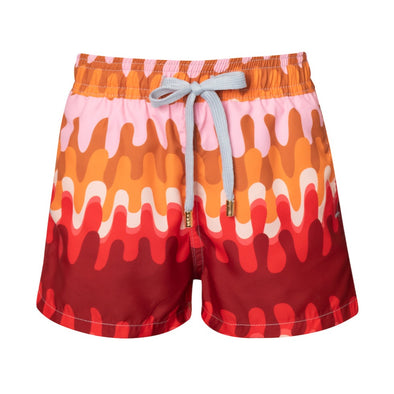 Red Carnation Boy Swim Shorts