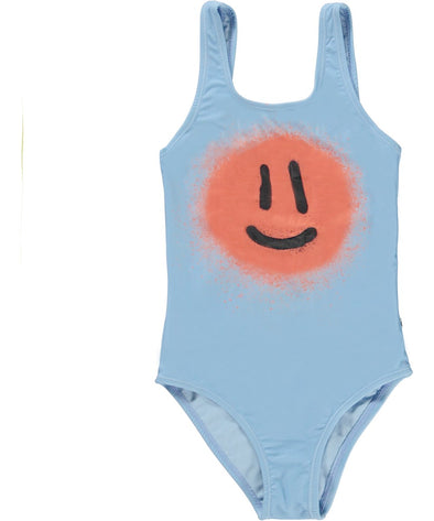 Blue swimsuit with red smiley face | Miami, FL