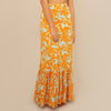 floral orange dress