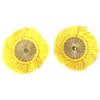 yellow sunburst earrings