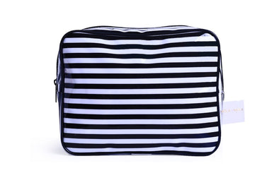 Mola mola black and white striped cosmetic bag | Kids' Swimsuits | Miami, FL & White Plains, NY