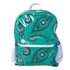 Green Paisley Backpack