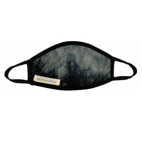 Adult Tie Dye Black Marble Face Mask