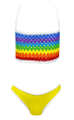 Tween rainbow crochet swimsuit | Kids' Swimsuits | Miami, FL & White Plains, NY